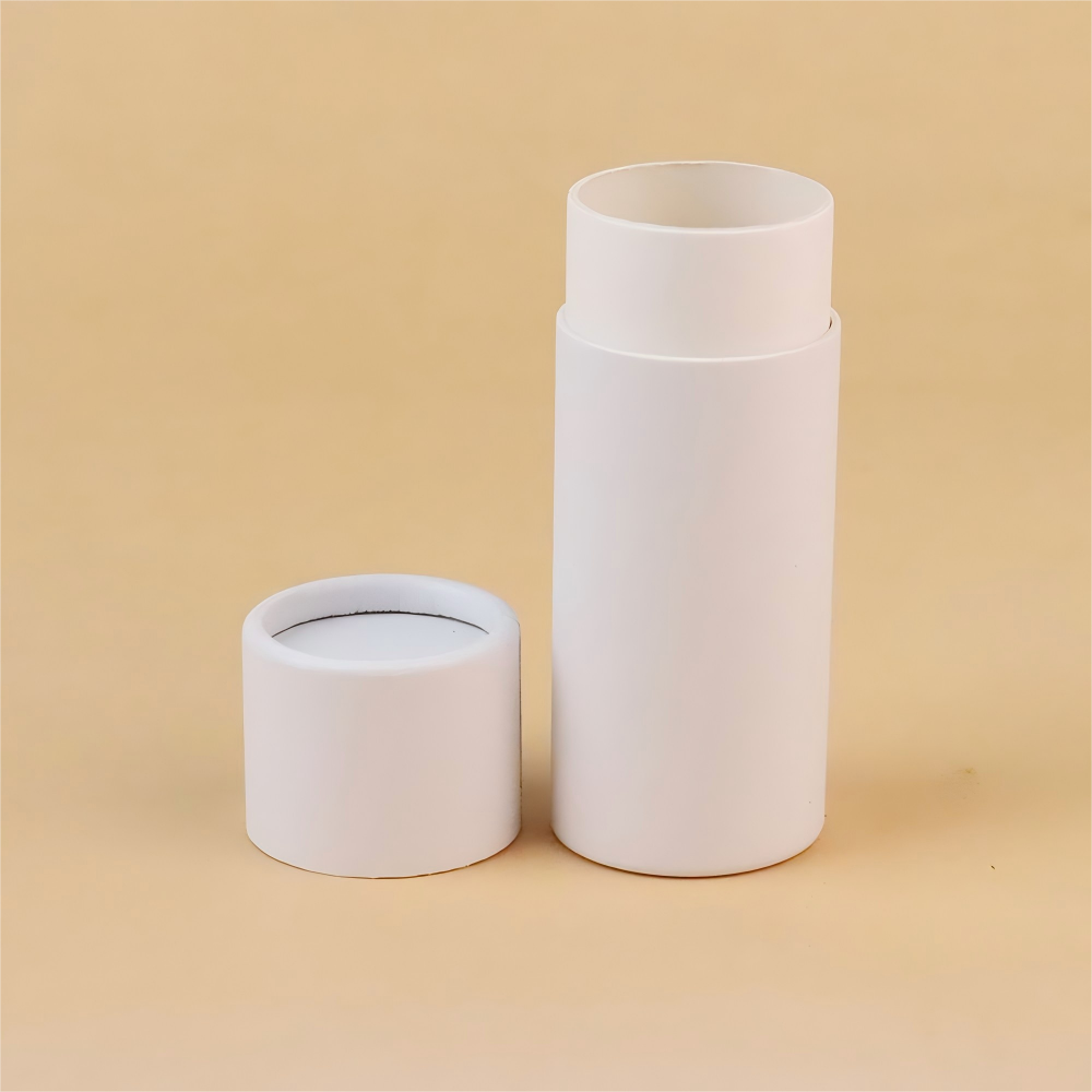 Kraft paper lip balm tubes, biodegradable packaging; cardboard push-type