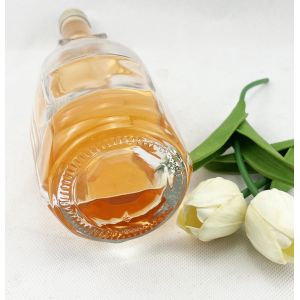 Sample Freely Decal Empty Glass Liquor Bottle Vodka Gin Bottle with Cork Gin