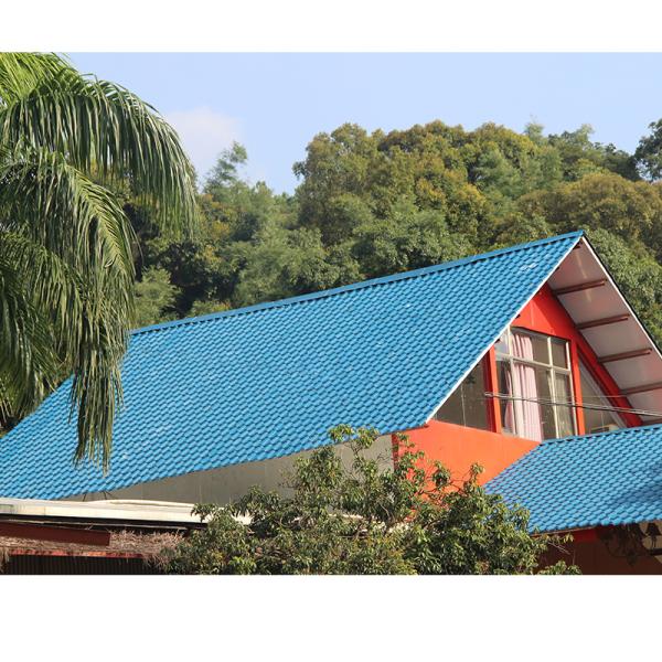 ASA Synthetic Resin Roof Tile 1050mm Width Custom Length Windproof