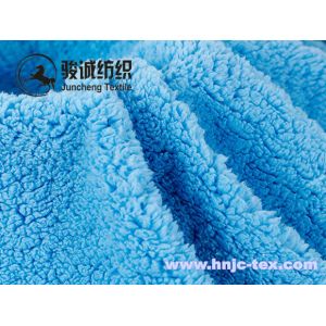 Hot sell solid color plain cotton like velvet antistatic polyester fabric for
