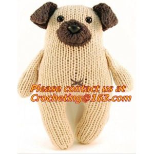 Handmade new style pure color crochet mou, Crochet Stuffed Toy Doll,knitting
