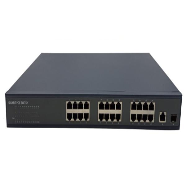 Buy Full Gigabit POE SFP Fiber Switch With 24 POE Ports 1 SFP Port 1 Uplink Port at wholesale prices