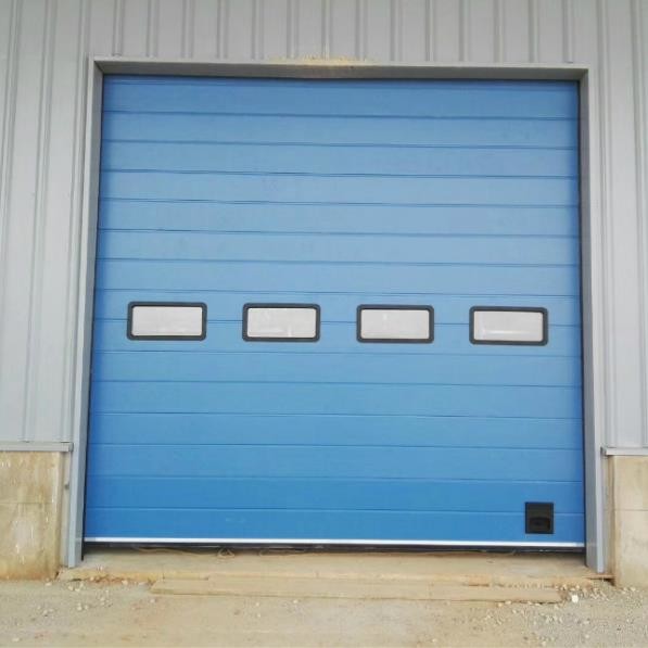 Large Auto Lift 40mm Panel Steel Sectional Door Motorized