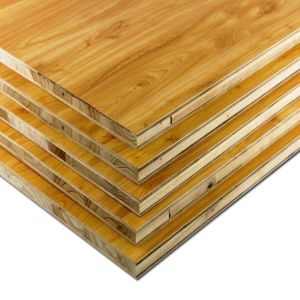 E1 Grade Pine core Veneered Block board , Wall Panel Hardwood Block Board 18