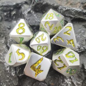 Polyhedral Dice Polished Luxury Metal Handmade DND Sharp Mini