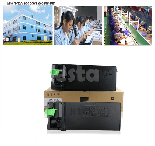 Sharp Copier Machine 5627 / 5731 printer toner cartridges MX312FT / MX312AT Developer 312