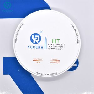 98x10mm 43% Translucent HT Dental Zirconia Blank