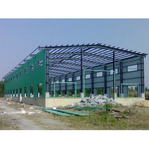 Different Section Building Steel Frame With Normal Painting