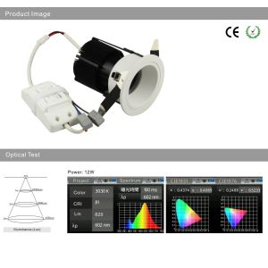10W 12W LED Downlight Recessed Ceiling light Spotlight 75mm hole CREE COB LED