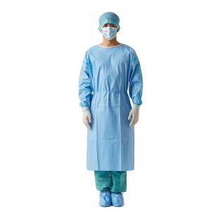 Quality EN1186 Sterile Surgical Gown Smms Material for sale
