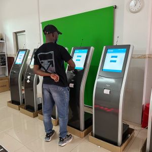 BENSHI Queue Management Kiosk Free Software Queuing Ticket Dispenser For