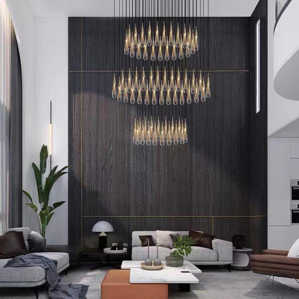 Modern Restoration Hardware New Design Hotel Lobby Restaurant Rain Chandeliers New Rain Round Pendant Chandelier