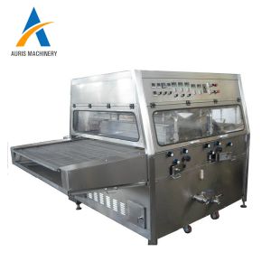 200kg 500kg capacity 200mm Chocolate Tempering Enrobing Machine Cool Tunnel