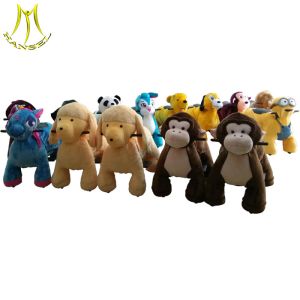 China Hansel animal riding for kids coin operated  plush walking nimal game machine on sale