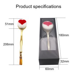 Tassel Heart Three Dimensional Foundation Makeup Brush 25.7*4cm