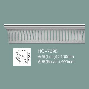 Quality Foam Skirting Polyurethane Crown Moulding HG-7698 for sale