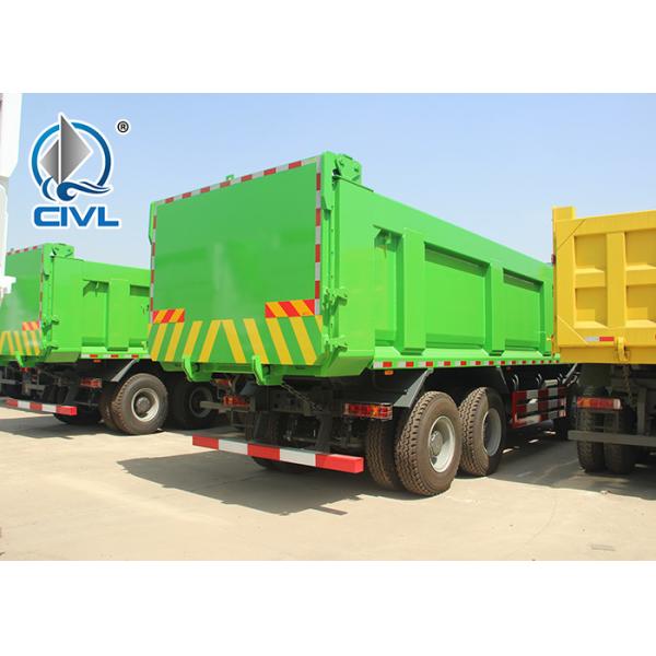 new A7 Heavy Duty Dump Truck 8x4 420hp Euro II Engine Green Color
