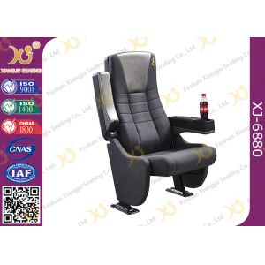 Grey Longer Back Movie Chair Furniture / Cinema Theatre Seats