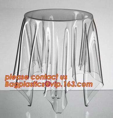 Buy ECO 0.2Tapem Multi Sizes Customization Made Soft Glass Transparent Waterproof Oilproof PVC Tablecloths Table Cover TPU EVA at wholesale prices