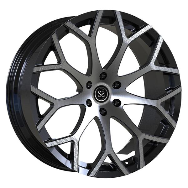 Custom Forged Monblock Wheels 6-120 21x9.0 Black Brushed Face For Cadillac SRX