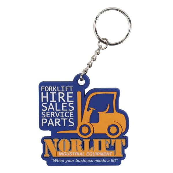 Advertising Promotional Gifts Personalized Soft Touch PVC Rubber Keychains With