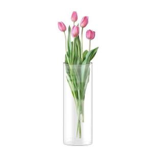 China Clear Borosilicate Tall Glass Vase Cylinder For Wedding Household on sale