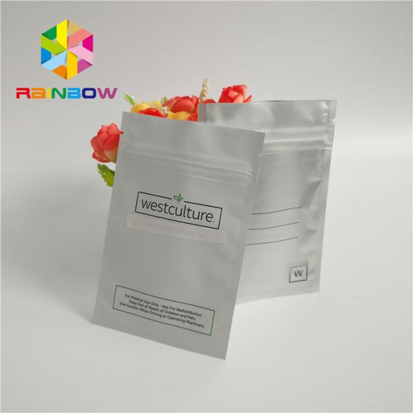 Buy Matte Dried Flowers Plastic Zipper Packaging Bags Custom Logo 120mic at wholesale prices