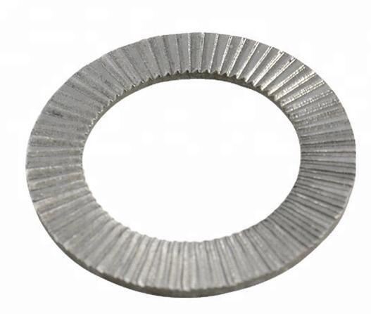 Zinc Plate Surface Double Fold Steel Flat Washers / Wedge Lock Washer DIN25201