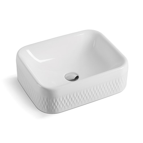 Buy Modern Sanitary Ware Bathroom Ceramic Basin Couner Top Round at wholesale prices