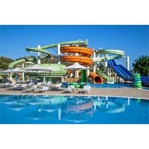 Water Park Playground Games Ride Water Amusement Fiberglass Slide Set