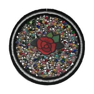 China Wedding Dresses Rhinestone Applique Patches With One Side Design on sale