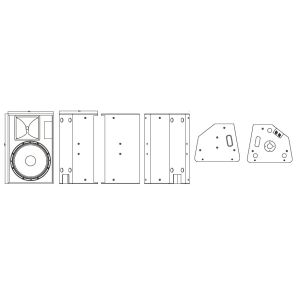 Professional indoor outdoor monitor speaker pro audio equipment 15 inch full