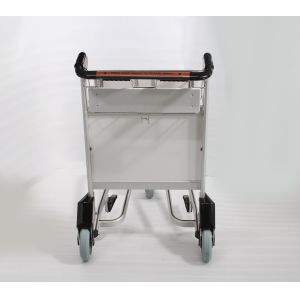 3 Wheels Airport Luggage Trolley PVC Handle Aluminum Alloy