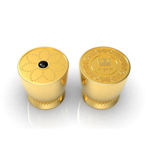 Hanging Plating 71.5g IGES Perfume Bottle Cover Laser Engraving