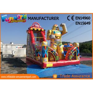 Outdoor Inflatable Bouncer Slide / Spiderman Action Air Jumping Castle