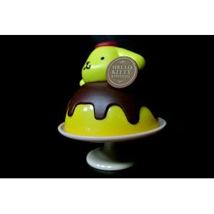 PompomPurin Custom Plastic Toys Yellow Color PVC Material 6*3.5*4.2cm