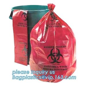 China autoclavable Biohazard Collection Bags, 40 Gallon Biohazard Garbage Bag, ldpe biohazard plastic bags, bagplastics, pac on sale