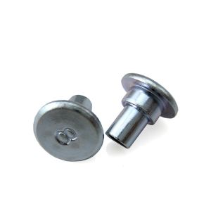 10.5*8.5- 8-32 Custom Double Cap Round Head Leather Craft Copper Garment Rivets