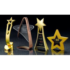 Star Design Custom Medals And Trophies With 3D Printing From Factory Wholesale
