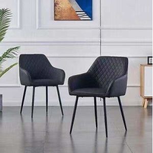 Italy Velvet Upholstered Side Chair Luxury Velvet Fabric Dining Chairs