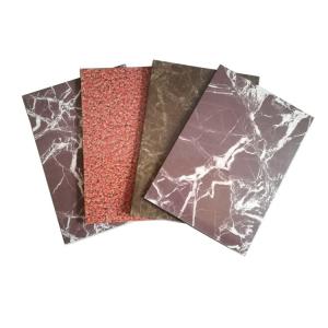 ISO9001 Certified Golden Brown Grey Marble Color ACP Aluminum Composite Sheet