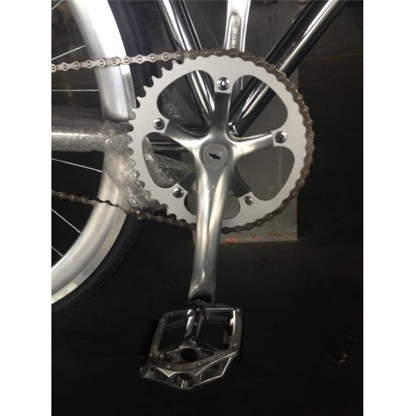 NO Foldable 700C Chrome Color Single Speed Adult Racing Fixie Bike from OEM Taiwan Parts