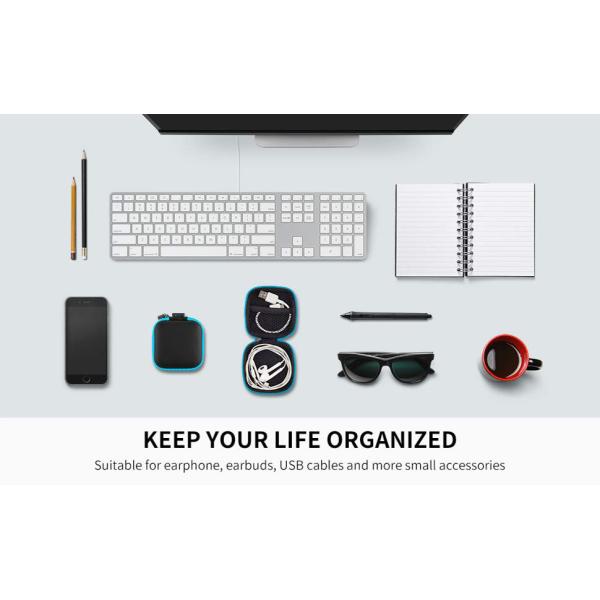 3.15x1.57 Inches Headphone Carrying Case , Earphone Storage Bag Mutispandex Cover