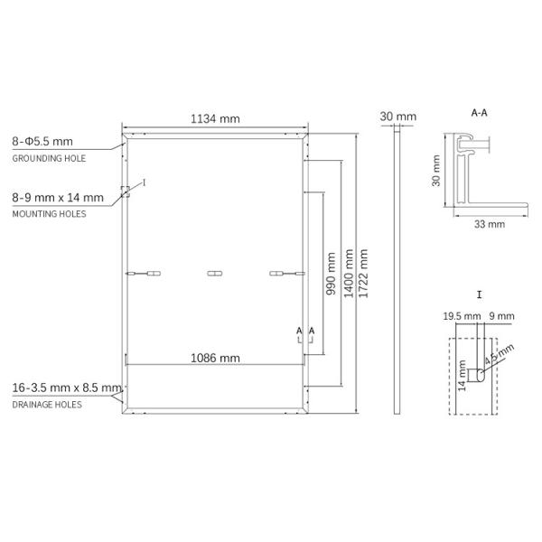 Astronergy N5s Single Sided Series(182) Home Solar Pv Panel 405w 410w 415w 420w 425w Black