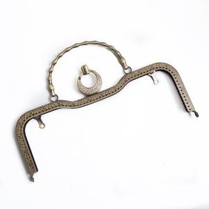 Customized 128g 20.5*5cm Metal Clutch Frame With Holes