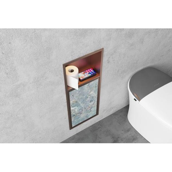 Buy Stainless Steel Wall Recessed Bathroom Shower Niche With Shelf at wholesale prices