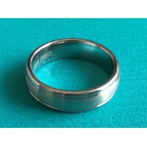7mm Dome Cobalt Chrome Double Grooves Wedding Band Ring