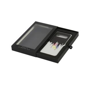 Recyclable Electronic Packaging Box Eco Friendly Sliding Drawer With Clear