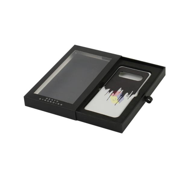 Recyclable Electronic Packaging Box Eco Friendly Sliding Drawer With Clear