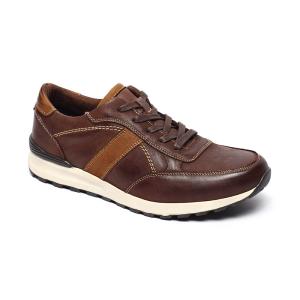 China Brown Lace Up Breathable Leather Shoes Pieces Leather on sale